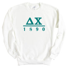 Load image into Gallery viewer, Delta Chi Sweatshirt - D-Chi Lettered Basic Crewneck Sweatshirt - Kite and Crest
