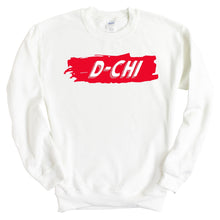 Load image into Gallery viewer, Delta Chi Sweatshirt - D-Chi Red Slash Crewneck Sweatshirt - Kite and Crest
