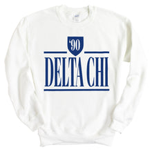 Load image into Gallery viewer, Delta Chi Sweatshirt - D-Chi Shield Crewneck Sweatshirt - Kite and Crest
