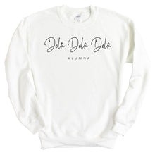 Load image into Gallery viewer, Delta Delta Delta Sweatshirt - Tri Delta Sorority Alumna Crewneck Sweatshirt - Kite and Crest
