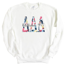 Load image into Gallery viewer, Delta Delta Delta Tri Delta Floral Block Sorority Crewneck Sweatshirt - Kite and Crest
