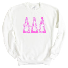 Load image into Gallery viewer, Delta Delta Delta Tri Delta Pink Floral Sorority Crewneck Sweatshirt - Kite and Crest
