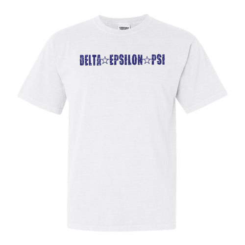 Delta Epsilon Psi Fraternal Star Comfort Colors T-Shirt - Fraternity Tee - Kite and Crest