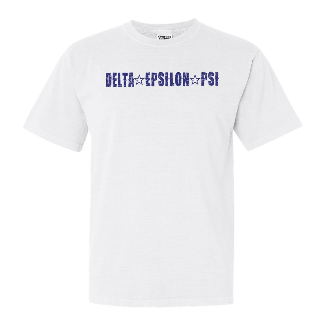 Delta Epsilon Psi Fraternal Star Comfort Colors T-Shirt - Fraternity Tee - Kite and Crest