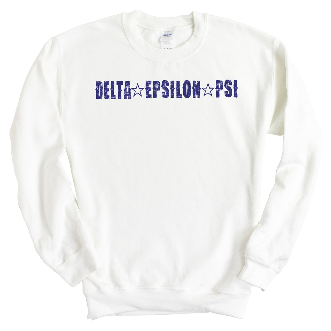 Delta Epsilon Psi Fraternal Star Sweatshirt - Fraternity Crewneck Sweatshirt - Kite and Crest