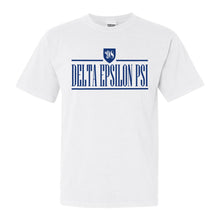 Load image into Gallery viewer, Delta Epsilon Psi Shield Comfort Colors T-Shirt - Fraternity Tee - Kite and Crest

