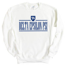 Load image into Gallery viewer, Delta Epsilon Psi Shield Sweatshirt - Fraternity Crewneck Sweatshirt - Kite and Crest
