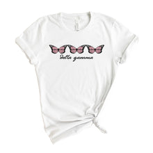 Load image into Gallery viewer, Delta Gamma T-shirt - Dee Gee (DG) Three Butterflies Tee - Kite and Crest
