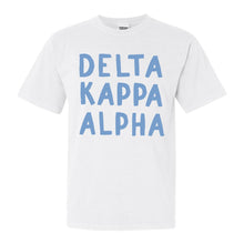 Load image into Gallery viewer, Delta Kappa Alpha Blue Cotton Candy Comfort Colors T-Shirt - Kite and Crest
