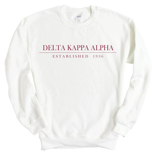 Delta Kappa Alpha Boyfriend Sweatshirt - Fraternity Crewneck Sweatshirt - Kite and Crest