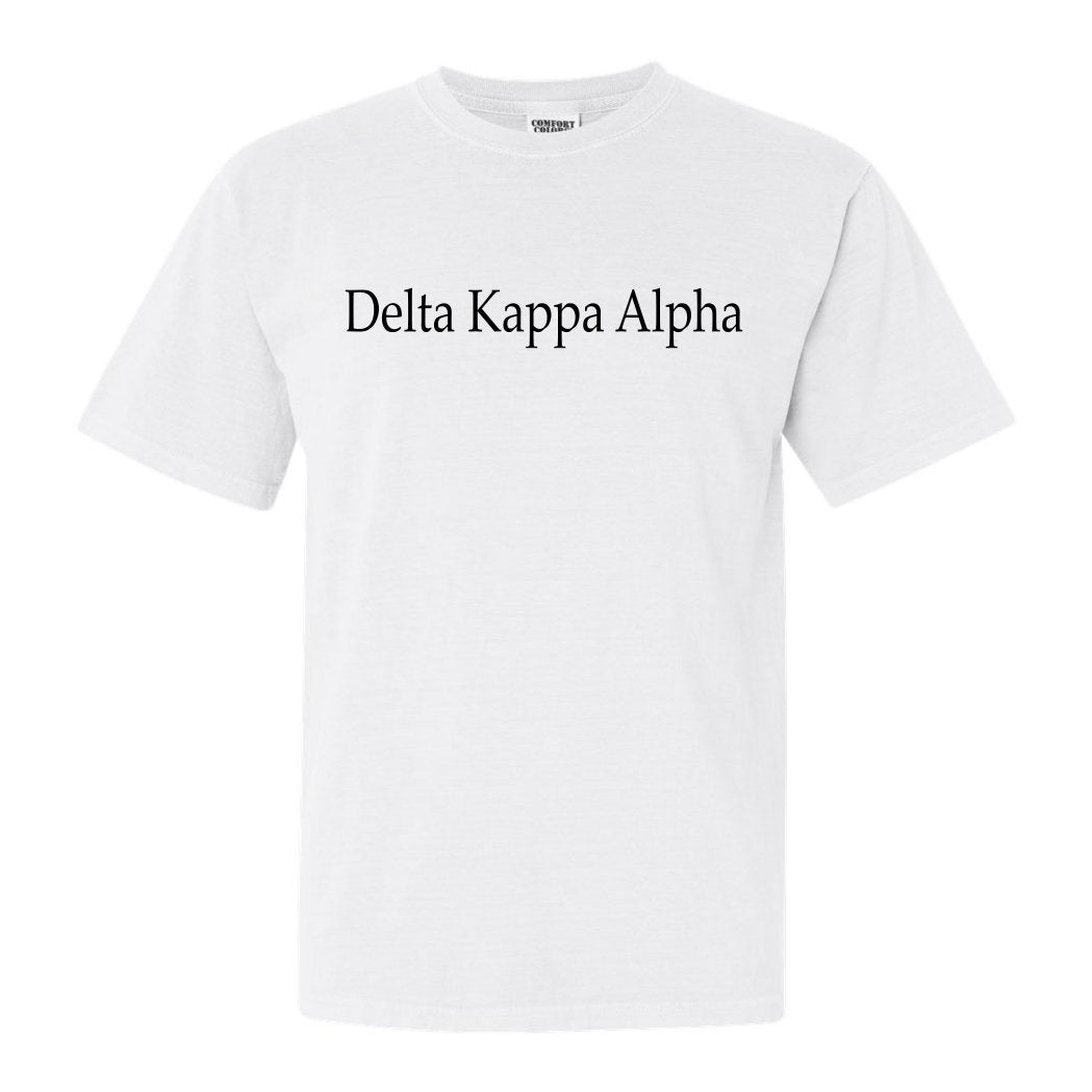 Delta Kappa Alpha Clean and Simple Comfort Colors T-Shirt - Kite and Crest