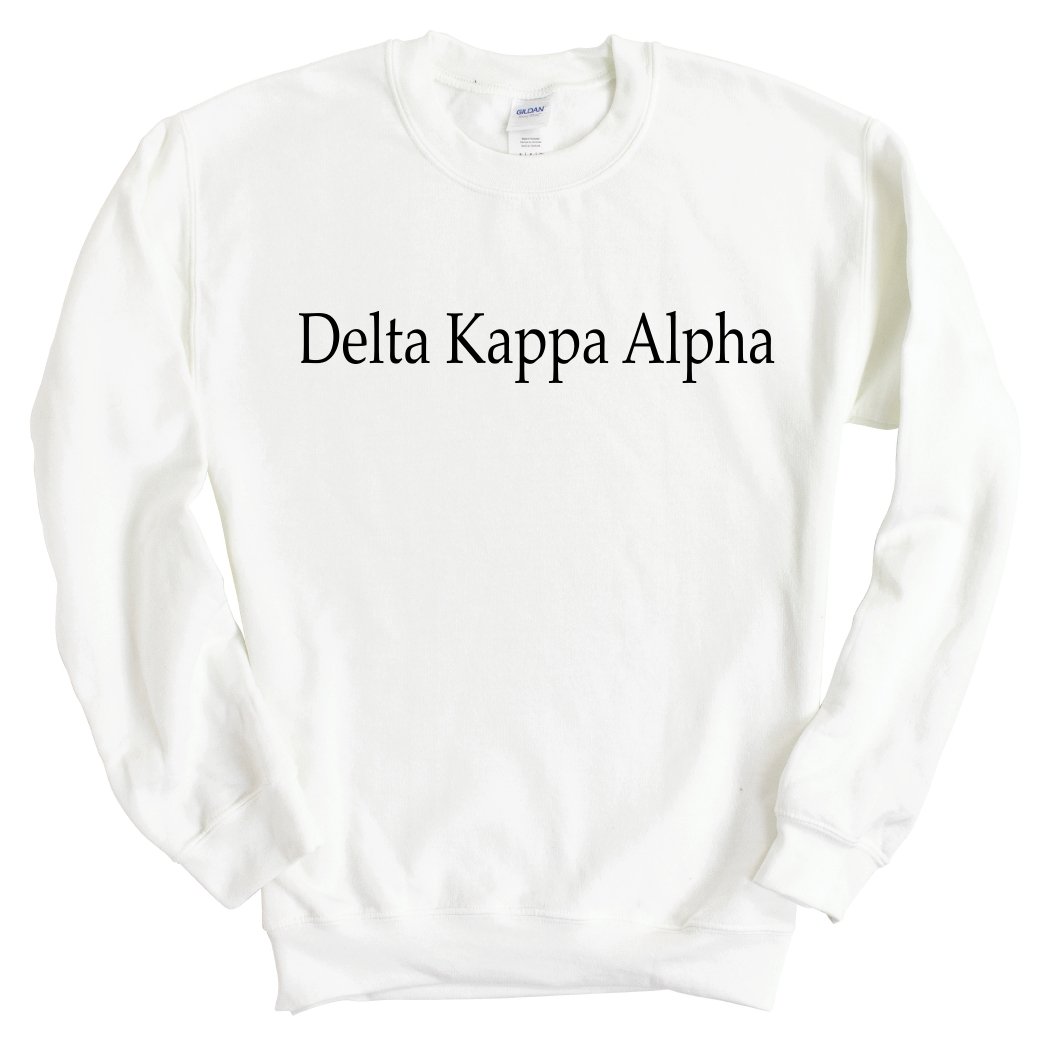 Delta Kappa Alpha Clean and Simple Sweatshirt - Fraternity Crewneck Sweatshirt - Kite and Crest