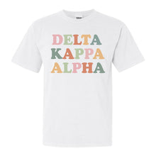 Load image into Gallery viewer, Delta Kappa Alpha For Everyone Comfort Colors T-Shirt - Kite and Crest
