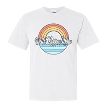 Load image into Gallery viewer, Delta Kappa Alpha Seas the Day Comfort Colors T-Shirt - Kite and Crest
