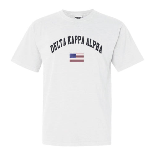 Delta Kappa Alpha Traditional Flag Comfort Colors T-Shirt - Kite and Crest