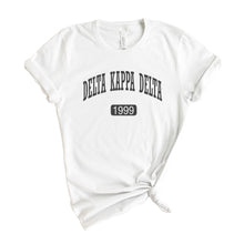 Load image into Gallery viewer, Delta Kappa Delta Athletic T-shirt - Kite and Crest
