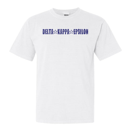 Delta Kappa Epsilon Fraternal Star Comfort Colors T-Shirt - Fraternity Tee - Kite and Crest