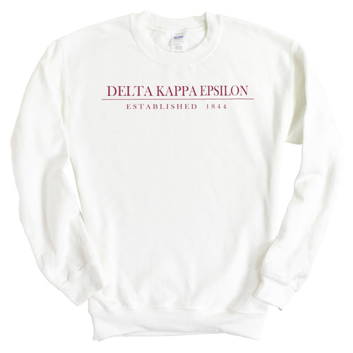 Delta Kappa Epsilon Old Fashioned Vintage Sweatshirt - Fraternity Crewneck Sweatshirt - Kite and Crest