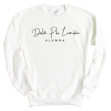 Load image into Gallery viewer, Delta Phi Lambda Sorority Alumna Crewneck Sweatshirt - Kite and Crest
