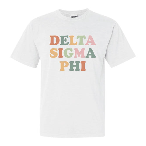 Delta Sigma Phi Comfort Colors T-Shirt - Delta Sig Bright and Colorful Shirt - Kite and Crest