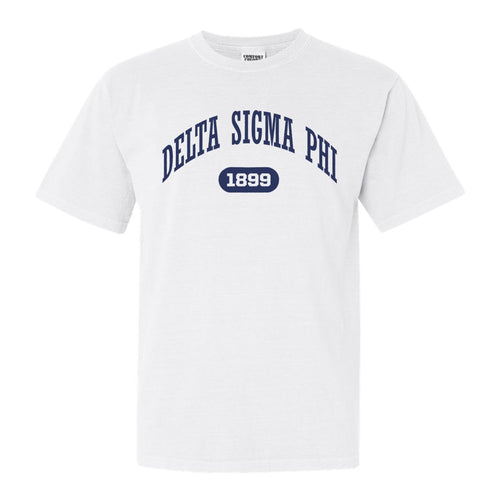 Delta Sigma Phi Comfort Colors T-Shirt - Delta Sig Fraternal Arch Shirt - Kite and Crest
