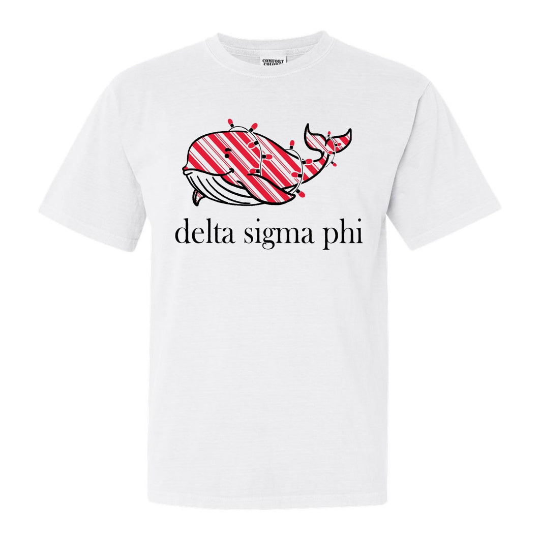 Delta Sigma Phi Comfort Colors T-Shirt - Delta Sig Red Whale Shirt - Kite and Crest