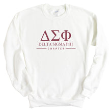 Load image into Gallery viewer, Delta Sigma Phi Sweatshirt - Delta Sig Basic Lined Crewneck Sweatshirt - Kite and Crest
