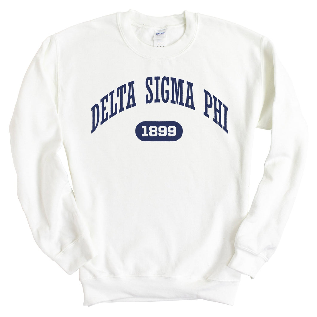 Delta Sigma Phi Sweatshirt - Delta Sig Fraternal Arch Crewneck Sweatshirt - Kite and Crest