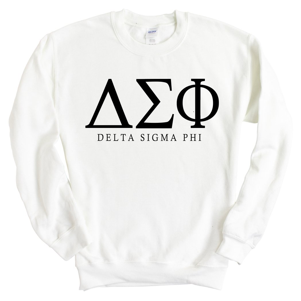 Delta Sigma Phi Sweatshirt - Delta Sig Fraternal Block Crewneck Sweatshirt - Kite and Crest