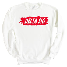 Load image into Gallery viewer, Delta Sigma Phi Sweatshirt - Delta Sig Red Slash Crewneck Sweatshirt - Kite and Crest
