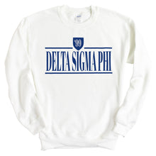 Load image into Gallery viewer, Delta Sigma Phi Sweatshirt - Delta Sig Shield Crewneck Sweatshirt - Kite and Crest
