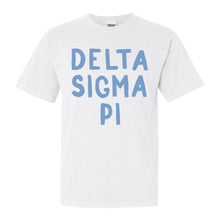 Load image into Gallery viewer, Delta Sigma Pi Blue Cotton Candy Comfort Colors T-Shirt - Kite and Crest
