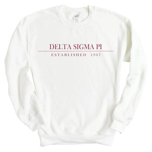 Delta Sigma Pi Boyfriend Sweatshirt - Fraternity Crewneck Sweatshirt - Kite and Crest