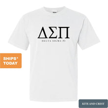 Load image into Gallery viewer, Delta Sigma Pi Classic Comfort Colors T-Shirt - Kite and Crest
