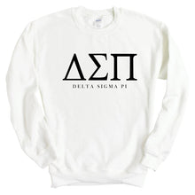 Load image into Gallery viewer, Delta Sigma Pi Classic Sweatshirt - Fraternity Crewneck Sweatshirt - Kite and Crest
