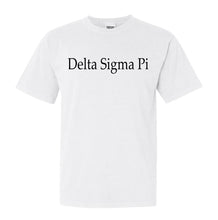 Load image into Gallery viewer, Delta Sigma Pi Clean and Simple Comfort Colors T-Shirt - Kite and Crest

