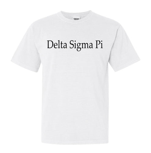 Delta Sigma Pi Clean and Simple Comfort Colors T-Shirt - Kite and Crest