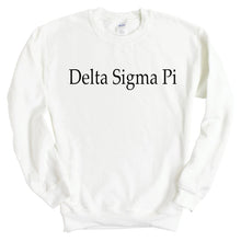 Load image into Gallery viewer, Delta Sigma Pi Clean and Simple Sweatshirt - Fraternity Crewneck Sweatshirt - Kite and Crest
