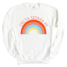 Load image into Gallery viewer, Delta Sigma Pi Happy Days Sweatshirt - Fraternity Crewneck Sweatshirt - Kite and Crest
