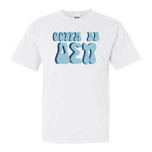 Load image into Gallery viewer, Delta Sigma Pi Happy to be Comfort Colors T-Shirt - Kite and Crest
