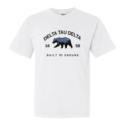Delta Tau Delta Comfort Colors T-Shirt - Delt Fraternal Bear Shirt - Kite and Crest