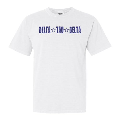 Delta Tau Delta Comfort Colors T-Shirt - Delt Fraternal Star Shirt - Kite and Crest