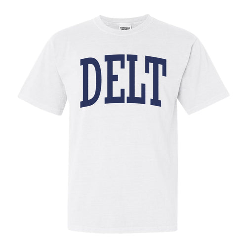 Delta Tau Delta Comfort Colors T-Shirt - Delt Intrinsic Lettered Shirt - Kite and Crest