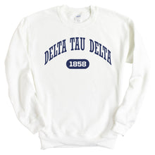 Load image into Gallery viewer, Delta Tau Delta Sweatshirt - Delt Fraternal Arch Crewneck Sweatshirt - Kite and Crest
