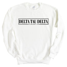 Load image into Gallery viewer, Delta Tau Delta Sweatshirt - Delt Fraternal Block Crewneck Sweatshirt - Kite and Crest
