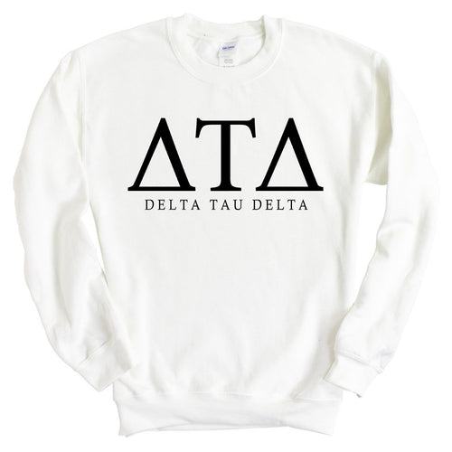 Delta Tau Delta Sweatshirt - Delt Fraternal Block Crewneck Sweatshirt - Kite and Crest