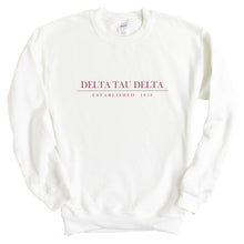 Load image into Gallery viewer, Delta Tau Delta Sweatshirt - Delt Old Fashioned Vintage Crewneck Sweatshirt - Kite and Crest
