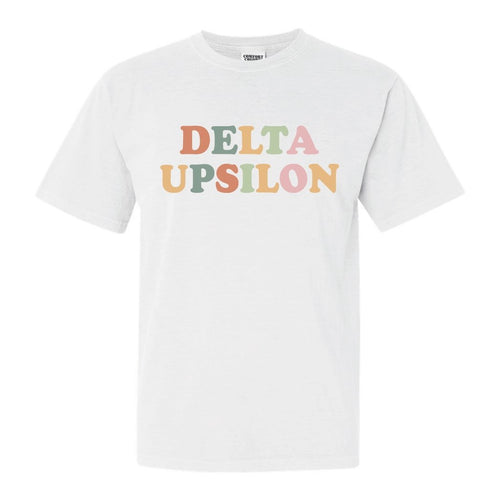 Delta Upsilon Comfort Colors T-Shirt - DU Bright and Colorful Shirt - Kite and Crest