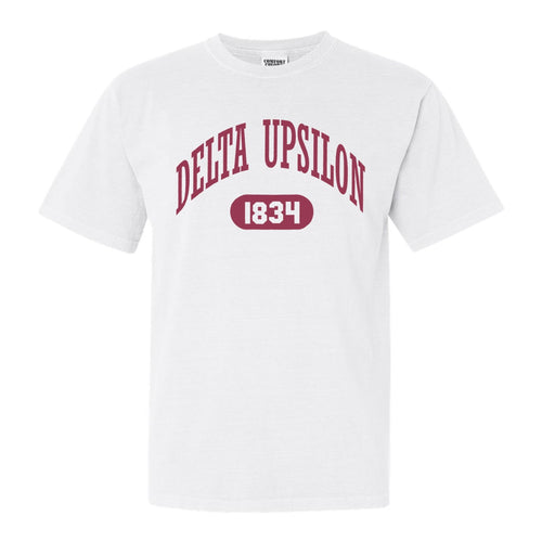 Delta Upsilon Comfort Colors T-Shirt - DU Large Athletic Shirt - Kite and Crest