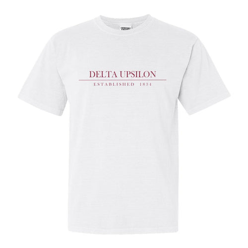 Delta Upsilon Comfort Colors T-Shirt - DU Old Fashioned Vintage Shirt - Kite and Crest